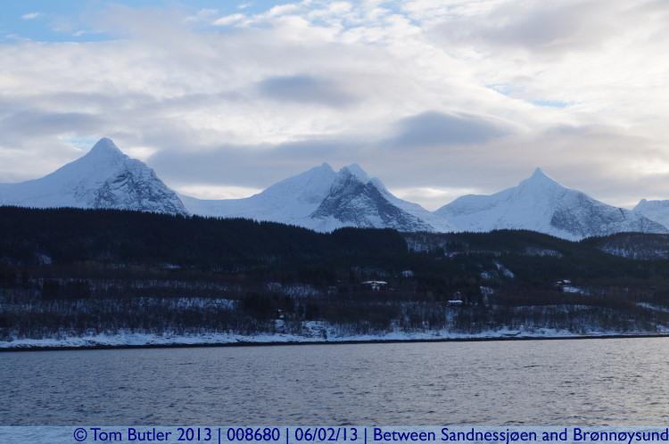 Photo ID: 008680, Three identical sisters, On the Hurtigruten between Sandnessjen and Brnnysund, Norway