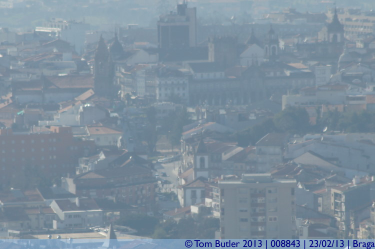 Photo ID: 008843, The Praa da Repblica from The Bom Jesus, Braga, Portugal