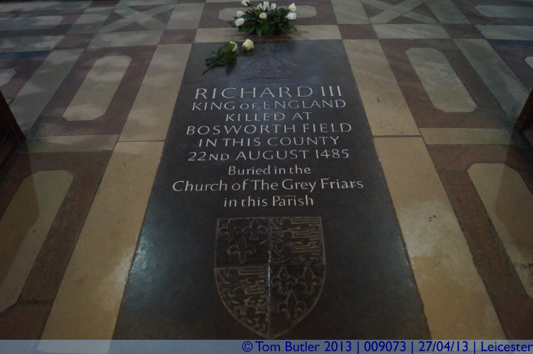 Photo ID: 009073, Where the Cathedral would like the King to eventually lie, Leicester, England