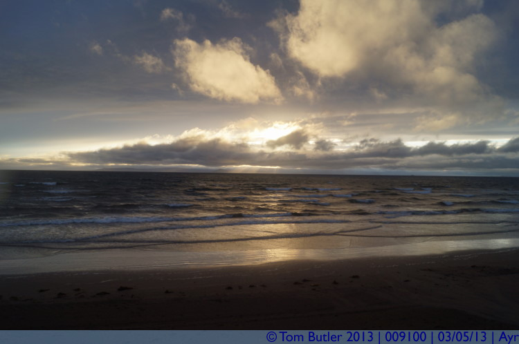 Photo ID: 009100, Sun setting into the Firth of Clyde, Ayr, Scotland