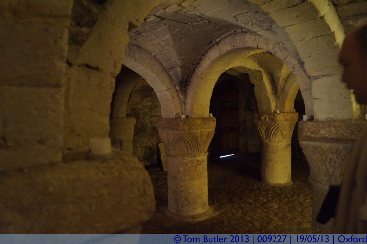Photo ID: 009227, In the crypt of the castle, Oxford, England