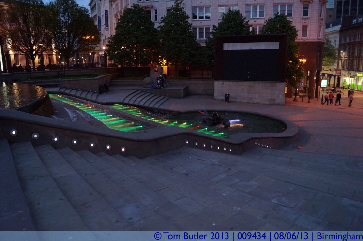 Photo ID: 009434, Illuminated River Sculpture, Birmingham, England