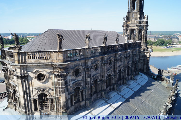 Photo ID: 009715, The Cathedral from the Hausmannsturm, Dresden, Germany