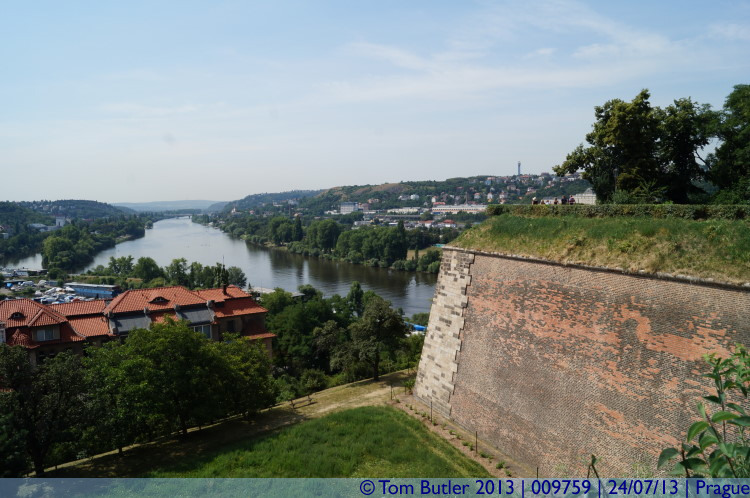 Photo ID: 009759, The Vltava and Walls, Prague, Czechia