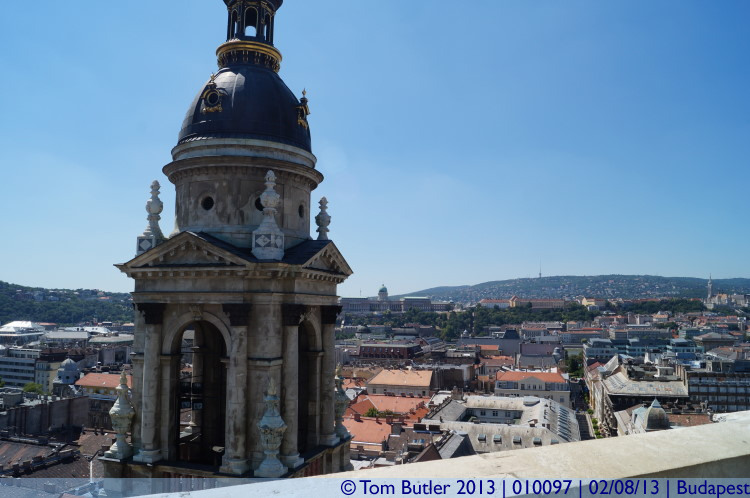 Photo ID: 010097, On the roof of St Stephens, Budapest, Hungary