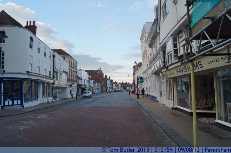 Photo ID: 010154, Looking along the high street, Faversham, England
