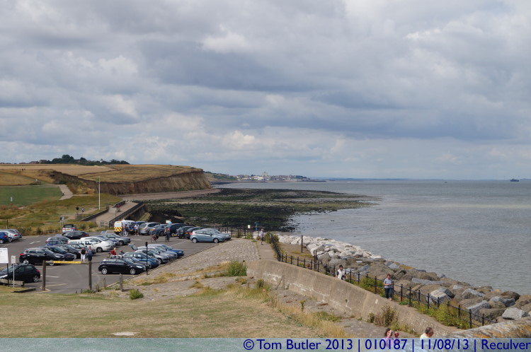 Photo ID: 010187, Looking back to Herne Bay, Reculver, England