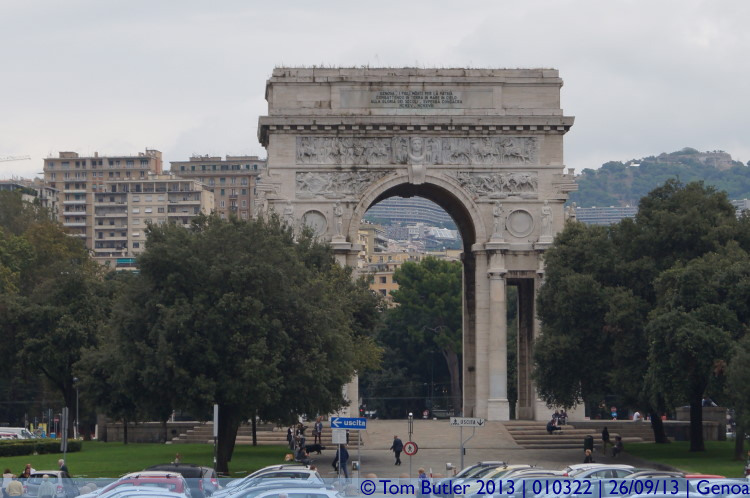 Photo ID: 010322, The Victory Arch, Genoa, Italy