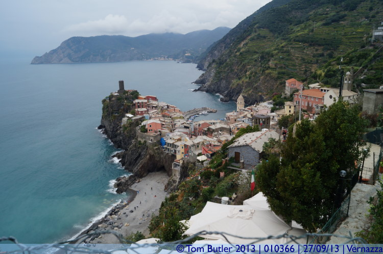 Photo ID: 010366, Looking down on the town, Vernazza, Italy