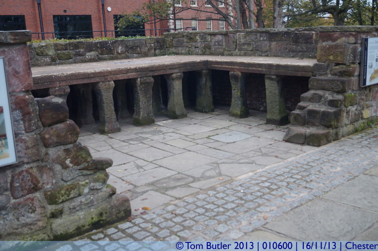 Photo ID: 010600, Roman Bath cutaway, Chester, England