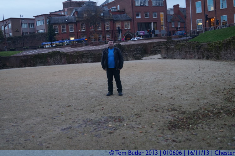 Photo ID: 010606, Standing in the Amphitheatre, Chester, England