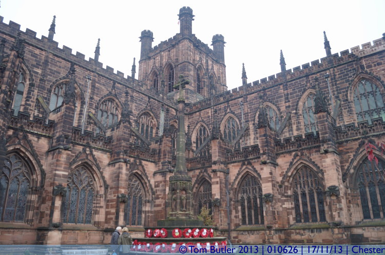 Photo ID: 010626, Outside the cathedral, Chester, England