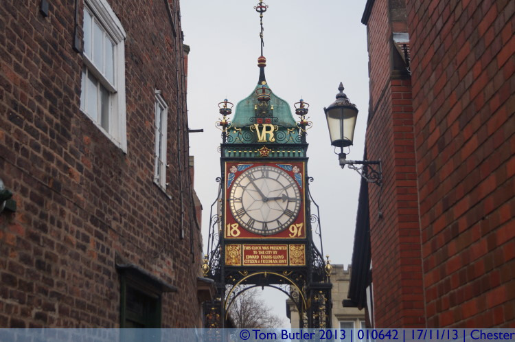 Photo ID: 010642, Eastgate clock, Chester, England