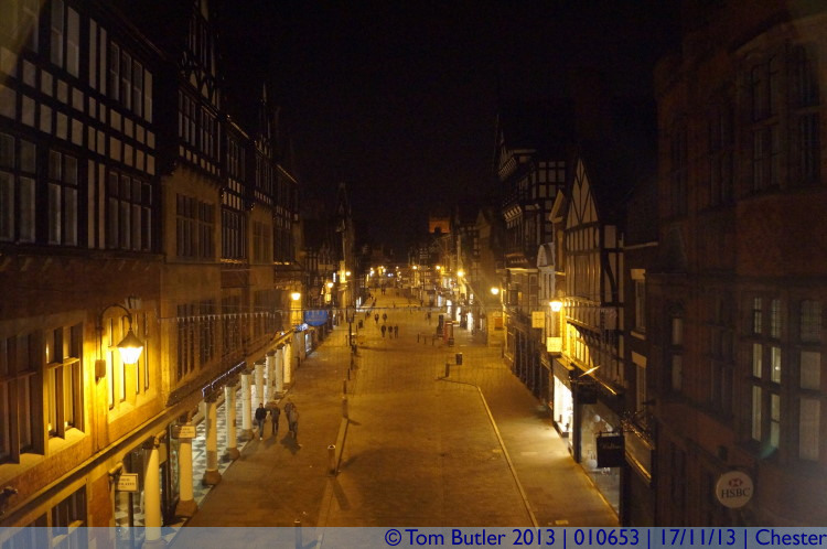 Photo ID: 010653, Eastgate at night, Chester, England