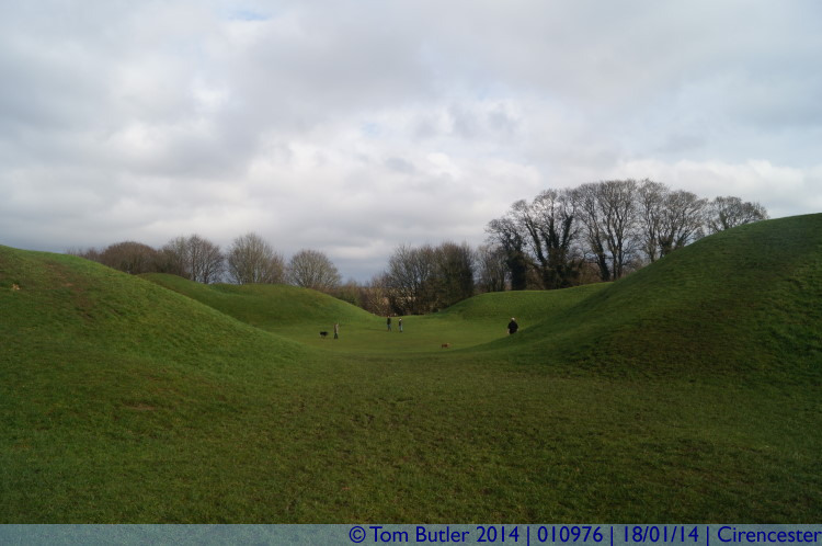 Photo ID: 010976, Approaching the Amphitheatre, Cirencester, England