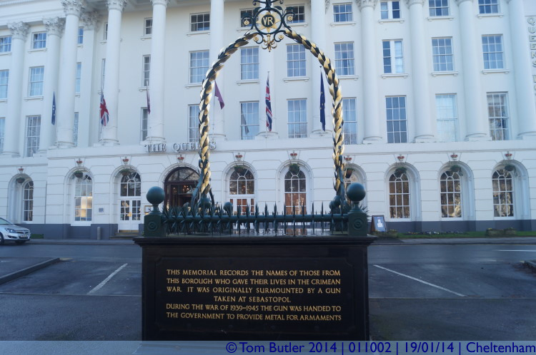 Photo ID: 011002, Memorial by the Queens Hotel, Cheltenham, England