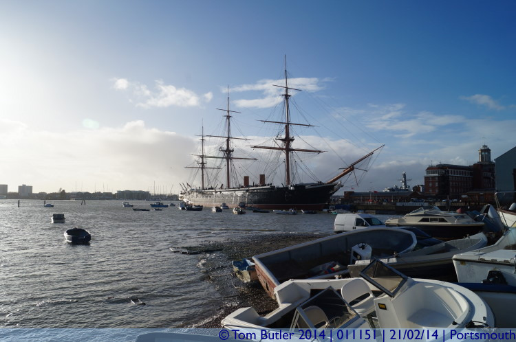 Photo ID: 011151, Looking across to HMS Warrior, Portsmouth, England
