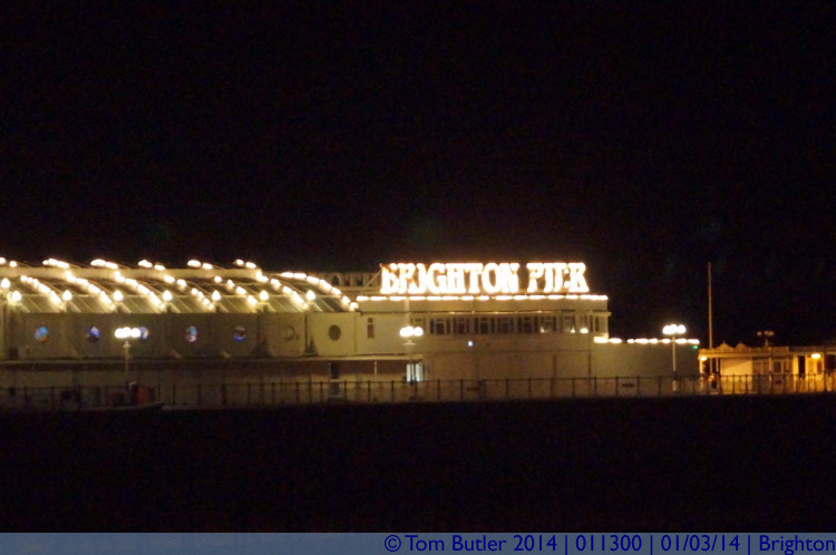 Photo ID: 011300, Pier all lit up, Brighton, England