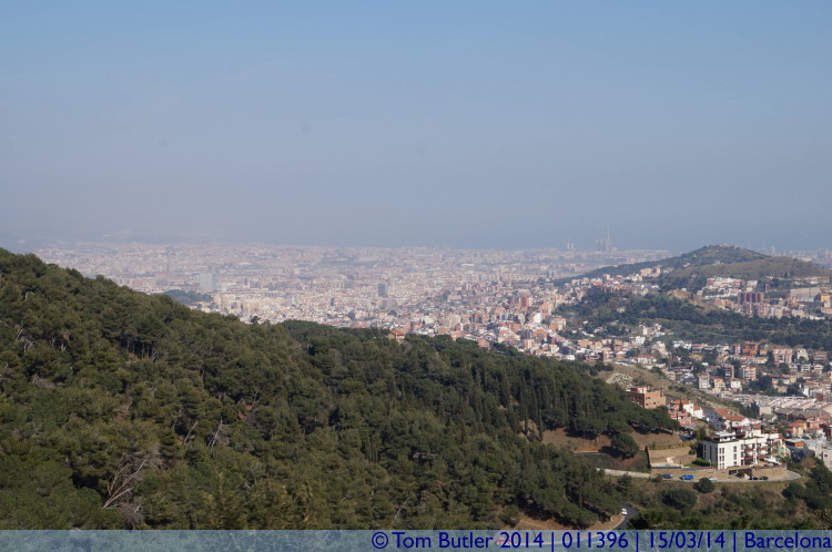 Photo ID: 011396, View from the funicular, Barcelona, Spain