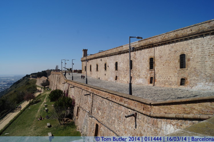 Photo ID: 011444, Side of the fortress, Barcelona, Spain