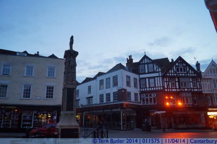 Photo ID: 011575, In the buttermarket, Canterbury, England