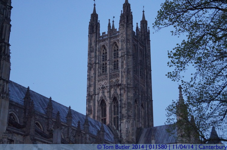 Photo ID: 011580, Tower of the Cathedral, Canterbury, England