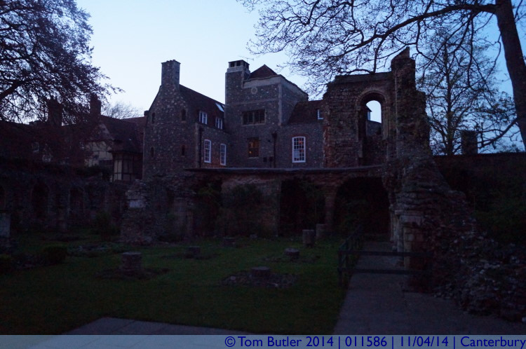 Photo ID: 011586, Ruins in the Cathedral grounds, Canterbury, England