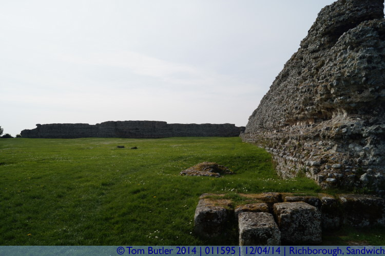 Photo ID: 011595, Roman walls, Richborough, England
