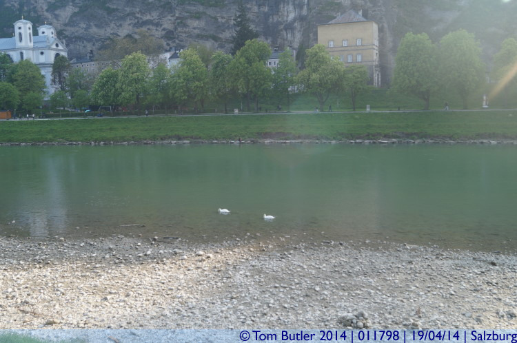 Photo ID: 011798, A very low Salzach, Salzburg, Austria