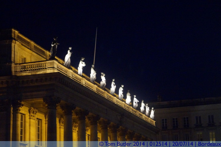 Photo ID: 012514, Statues on the Opera House, Bordeaux, France