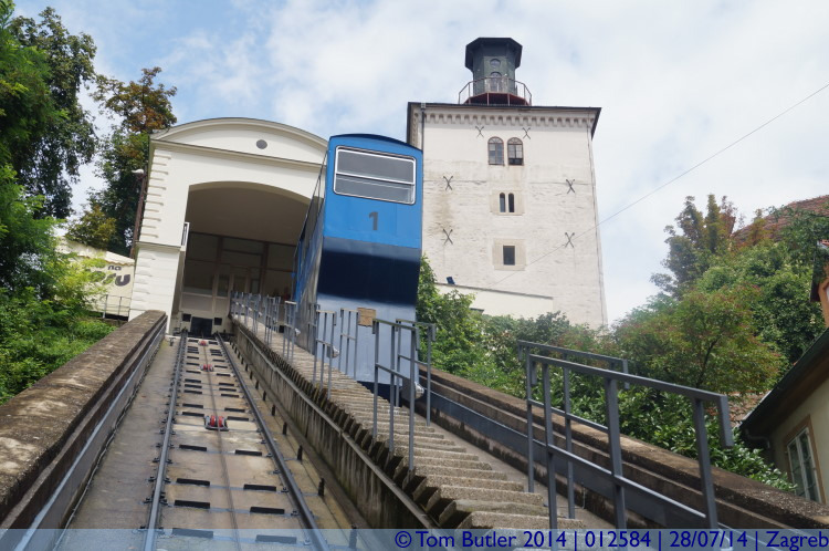 Photo ID: 012584, On the funicular, Zagreb, Croatia
