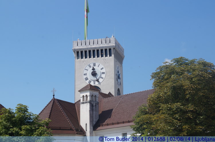 Photo ID: 012688, Clock tower, Ljubljana, Slovenia