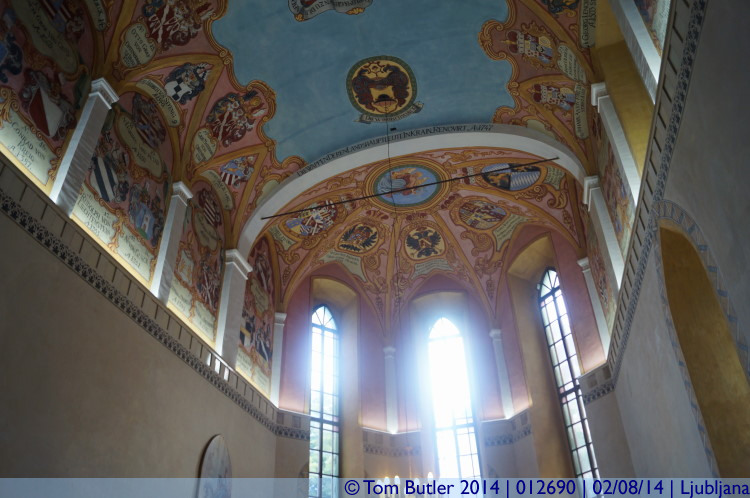 Photo ID: 012690, Inside the castle chapel, Ljubljana, Slovenia