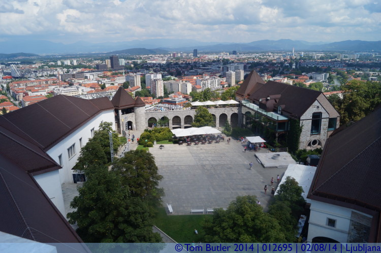 Photo ID: 012695, View from the clock tower, Ljubljana, Slovenia