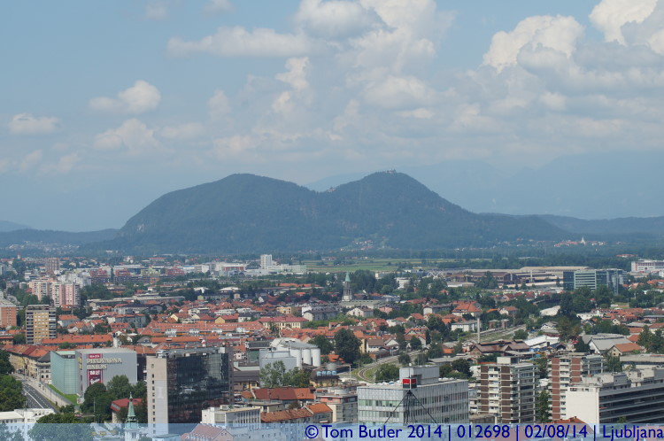 Photo ID: 012698, Looking towards the hills, Ljubljana, Slovenia