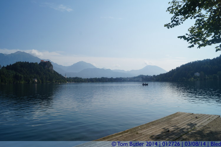 Photo ID: 012726, Powering across the lake, Bled, Slovenia