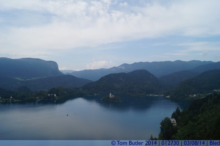 Photo ID: 012730, View from the castle, Bled, Slovenia