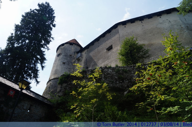 Photo ID: 012737, Looking up to the castle, Bled, Slovenia