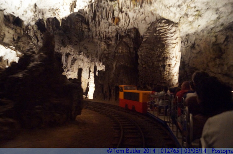 Photo ID: 012765, Hurtling through the caves for 4Km, Postojna, Slovenia