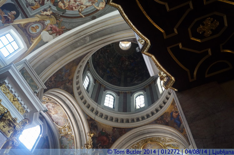 Photo ID: 012772, Cathedral dome, Ljubljana, Slovenia