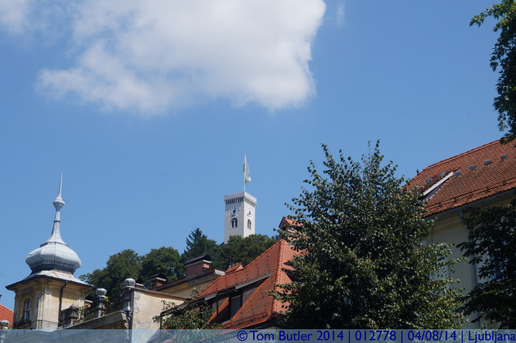Photo ID: 012778, Castle clock tower, Ljubljana, Slovenia