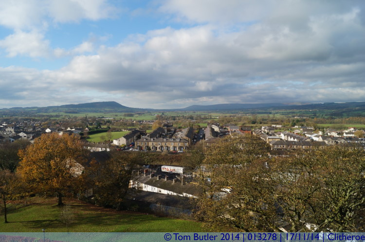 Photo ID: 013278, View over Clitheroe, Clitheroe, England