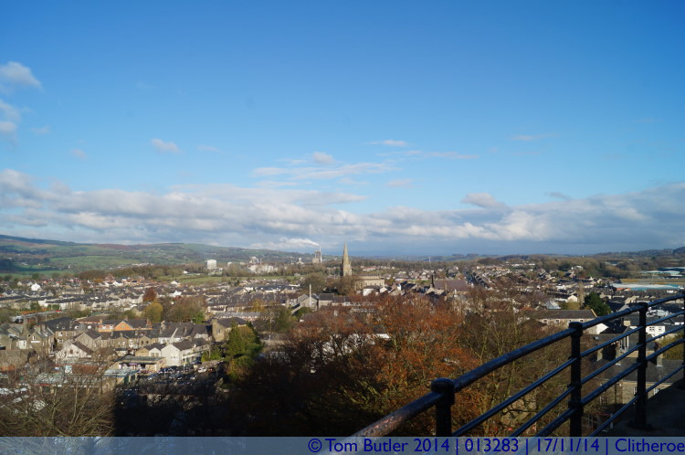 Photo ID: 013283, View over Clitheroe, Clitheroe, England