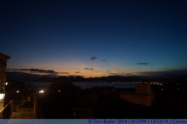 Photo ID: 013394, Sun sets behind the Esterel Massif, Cannes, France