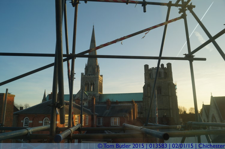 Photo ID: 013583, The view across to the Cathedral, Chichester, England
