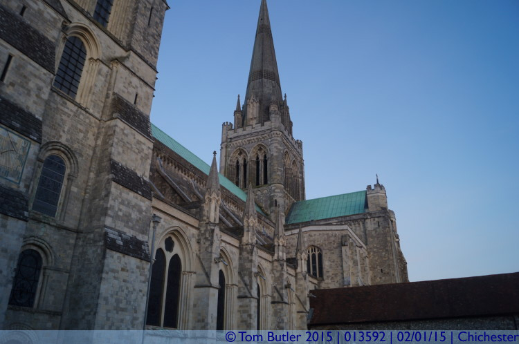 Photo ID: 013592, Cathedral spire, Chichester, England
