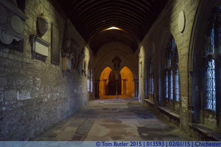 Photo ID: 013593, In the cloister, Chichester, England