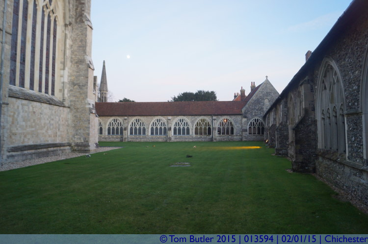 Photo ID: 013594, Looking across the Cloister, Chichester, England