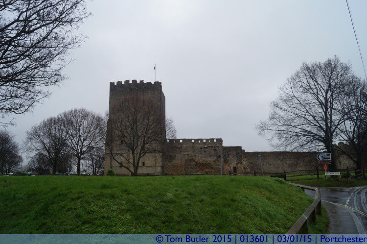 Photo ID: 013601, Approaching the fort, Portchester, England