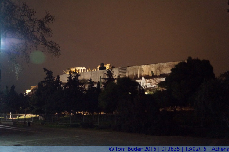 Photo ID: 013835, The Acropolis at night, Athens, Greece